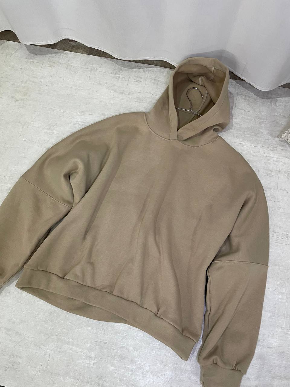 هودی اورسایز دورس سه نخ داخل پشمی