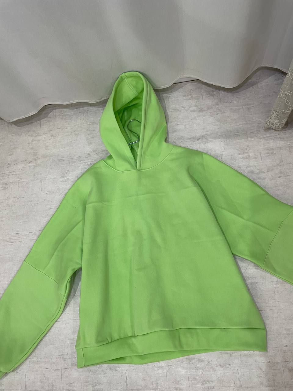 هودی اورسایز دورس سه نخ داخل پشمی